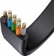 Baseus Baseus Speed Six kabel sieciowy płaski RJ45 1000Mbps 1.5m czarny (WKJS000001) 16