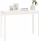 vidaXL vidaXL Stolik konsolowy, biały, 110x40x75 cm, lite drewno sosnowe 4
