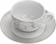 Ćmielów Komplet 6 filiżanek 200 ml + spodki Atlanta Silver 1