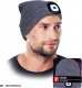 R.E.I.S. CZLED - czapka zimowa ocieplana ochronna z latarką LED, 100% przędza akrylowa - czarny 1