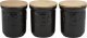 Konighoffer Kpl. 3 pojemników czarny mat 1