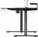 Biurko Ultradesk Winger Czarne 155 cm x 111 cm 1