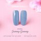 Cosmetics Zone Lakier hybrydowy hipo niebieski z czarnymi drobinkami K004 - Yummy Gummy 2