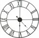 DUŻY METALOWY ZEGAR ŚCIENNY 80 CM CZARNY 2