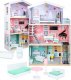 9 Planet Domek dla lalek drewniany+ mebelki pastelowy 117cm 1