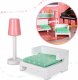 9 Planet Domek dla lalek drewniany+ mebelki pastelowy 117cm 11