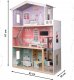 9 Planet Domek dla lalek drewniany+ mebelki pastelowy 117cm 1