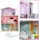 9 Planet Domek dla lalek drewniany+ mebelki pastelowy 117cm 4