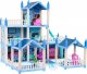 Ramiz 3-piętrowy domek dla lalek Prezent dla dziewczynek 6+ Niebieska willa z wyposażeniem 2