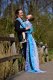 Yaro Slings Chusta tkana Yaro Sling - Meadow Duo Aqua Grad Black White Seacell 6 (4.6 m.) 5