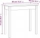vidaXL Stolik konsolowy, 80x40x75 cm, lite drewno sosnowe 8