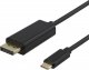Kabel USB Deltaco USB-C - DisplayPort 2 m Czarny (USBC-DP200) 1