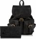 Paolo Peruzzi Zestaw damski skórzany PAOLO PERUZZI ZZ-06 czarny plecak i portfel 1