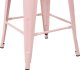 Beliani Zestaw 2 stołków barowych metalowych 60 cm różowy CABRILLO! 6