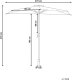 Beliani Parasol ogrodowy półokrągły 270 cm zielony GALATI! 3