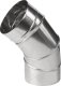 Master Kolanko spalinowe regulowane ze stali nierdzewnej Ø120mm 1