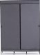 Homede HOMEDE Szafa materiałowa tekstylna TILLY 170X130X45 grafitowa 2