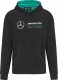 Mercedes AMG Petronas F1 Team Bluza męska z kapturem Logo czarna Mercedes AMG F1 2022 XXS 1