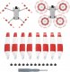 SunnyLife ŚMIGŁA DO DRONA DJI MINI 3 PRO 8 SZTUK RED 1