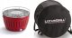 LotusGrill  Grill turystyczny Węglowy Mini 26 cm x 26 cm czerwony + pokrowiec 1