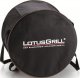 LotusGrill Grill turystyczny Węglowy Mini 26 cm x 26 cm zielony + pokrowiec 5