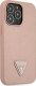 Guess Etui Guess do iPhone 14 Pro 6,1" różowy/pink hardcase SaffianoTriangle Logo 3