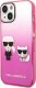 Karl Lagerfeld Etui Karl Lagerfeld do iPhone 14 Plus 6,7" hardcase różowy/pink Gradient Ikonik Karl & Choupette 1