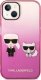 Karl Lagerfeld Etui Karl Lagerfeld do iPhone 14 Plus 6,7" hardcase różowy/pink Gradient Ikonik Karl & Choupette 2