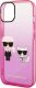 Karl Lagerfeld Etui Karl Lagerfeld do iPhone 14 Plus 6,7" hardcase różowy/pink Gradient Ikonik Karl & Choupette 5