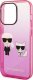 Karl Lagerfeld Etui Karl Lagerfeld do iPhone 14 Pro 6,1" hardcase różowy/pink Gradient Ikonik Karl & Choupette 5