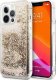 Guess Etui Guess do iPhone 14 Pro Max 6,7" złoty/gold hardcase Glitter Charms 1