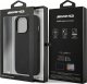 Mercedes AMG Petronas F1 Team Etui AMG do iPhone 14 Pro Max 6,7" czarny/black hardcase Leather Hot Stamped 7