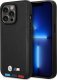 BMW Etui do iPhone 14 Pro 6,1" czarny/black Leather Stamp Tricolor Magsafe 1