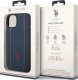 US POLO Etui US Polo do iPhone 14 6,1" granatowy/navy blue Leather Stitch 7