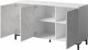 Cama Meble Komoda MARMO 3D 150x45xH80,5 biały mat/marmur biały 1