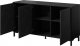 Cama Meble Komoda MARMO 3D 150x45xH80,5 czarny mat/marmur czarny 1