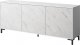 Cama Meble Komoda MARMO 3D 200x45xH80,5 biały mat/marmur biały 1