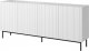 Cama Meble Komoda PAFOS na czarnym stelażu ze stali 200x40x102 biały mat 1