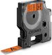 Dymo DYMO D1-Schriftband Vinyl 12mmx3m schwarz auf orange - 1978367 1