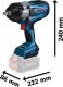 Klucz udarowy Bosch  GDS 18V-1000 18 V 1/2" 2