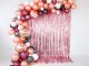 PartyDeco Kurtyna Party Zasłona różowe złoto Ścianka 90x250 5