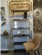 Artehome Regał Hyatt Gold black glass 1