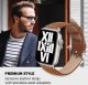 Crong Crong Noble Band - Pasek z naturalnej skóry do Apple Watch 38/40/41 mm (Mokka) 7