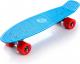 Deskorolka Meteor PLASTIKOWA neon blue/red/silver 1