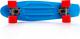 Deskorolka Meteor PLASTIKOWA neon blue/red/silver 2