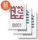 BlueLounge Quick Peek naklejki do organizacji 32 szt. (QP-32-B) 2