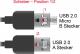 Kabel USB Delock Przewód USB 2.0 typu A + Micro-B combo do współdzielenia zasilania, złącze męskie > USB 2.0 typu Micro-B, OTG, 50 cm (83613) 2