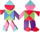 Klocki Magnetyczny Tangram - Magic Tangram 100el. 6
