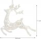 Springos Zawieszka choinkowa kremowa ozdoba renifer na choinkę 13,5 cm UNIWERSALNY 6