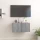 vidaXL vidaXL Wisząca szafka pod TV, szary dąb sonoma, 60x30x30 cm 1
